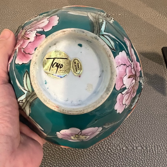 Hand painted porcelain dish. Vintage - Picture 5 of 6